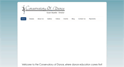 Desktop Screenshot of conservatoryofdancelimited.com