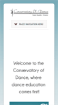 Mobile Screenshot of conservatoryofdancelimited.com