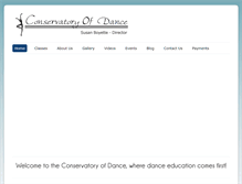 Tablet Screenshot of conservatoryofdancelimited.com